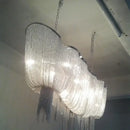 GobekUsa Aluminum Tassel Chandelier: Modern Nordic Style Pendant Lamp for Living Room
