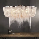 GobekUsa Aluminum Tassel Chandelier: Modern Nordic Style Pendant Lamp for Living Room