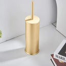 GobekUsa Aluminum Toilet Brush Holder Set, Bath Hardware, Brushed Gold/Black