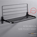GobekUsa Aluminum Towel Rack: Movable Bath Holder, Black/White, 40/50/60 CM