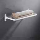 GobekUsa Aluminum Towel Rack: Movable Bath Holder, Black/White, 40/50/60 CM