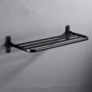 GobekUsa Aluminum Towel Rack: Movable Bath Holder, Black/White, 40/50/60 CM