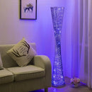 GobekUsa Aluminum Tower Floor Lamp for Living Room Decor，Modern LED Standing Light Stand