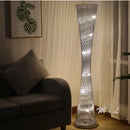 GobekUsa Aluminum Tower Floor Lamp for Living Room, Modern LED Standing Light Stand