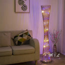 GobekUsa Aluminum Tower Floor Lamp for Living Room, Modern LED Standing Light Stand