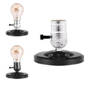 Vintage e27 socket wall lamp set of 4 – bedroom aluminum light by Decorbites