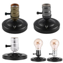 Vintage e27 socket wall lamp set of 4 – bedroom aluminum light by Decorbites