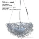 GobekUsa Aluminum Wire Bird's Nest Pendant Lights for Bedroom Hallway and Restaurant