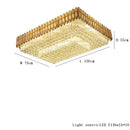 GobekUsa Amber Crystal Ceiling Lights: Modern Luxury for Living Room, Villa, Foyer