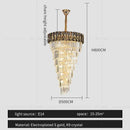 GobekUsa Amber Crystal Chandelier for Luxurious Living Spaces