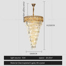 GobekUsa Amber Crystal Chandelier for Luxurious Living Spaces