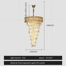 GobekUsa Amber Crystal Chandelier for Luxurious Living Spaces