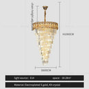 GobekUsa Amber Crystal Chandelier for Luxurious Living Spaces