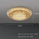 GobekUsa Amber Crystal LED Ceiling Light for Luxurious Home Decor