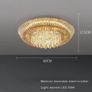 GobekUsa Amber Crystal LED Ceiling Light for Luxurious Home Decor