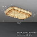 GobekUsa Amber Crystal LED Ceiling Light for Luxurious Home Decor