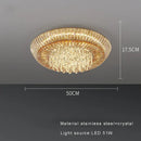 GobekUsa Amber Crystal LED Ceiling Light for Luxurious Home Decor
