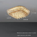 GobekUsa Amber Crystal LED Ceiling Light for Luxurious Home Decor