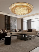 GobekUsa Amber Crystal LED Ceiling Light for Luxurious Home Decor