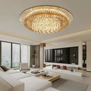 GobekUsa Amber Crystal LED Ceiling Light for Luxurious Home Decor
