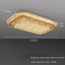 GobekUsa Amber Crystal LED Ceiling Light for Luxurious Home Decor