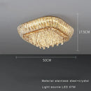 GobekUsa Amber Crystal LED Ceiling Light for Luxurious Home Decor