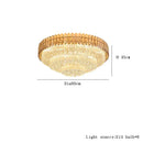 GobekUsa Amber Crystal Round Chandelier: Nordic Large Multiple Tier Ceiling Light for Living Room