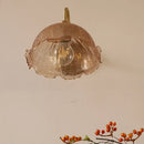 GobekUsa Amber Flower Glass LED Wall Sconce for Living Room, Cafe, Bathroom Vanity