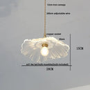 GobekUsa Amber Flower Glass Pendant Light LED Kitchen Decor Home Reading Room