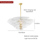 GobekUsa Amber Glass Ceiling Chandelier for Elegant Living Room Decor.