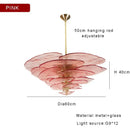 GobekUsa Amber Glass Ceiling Chandelier for Elegant Living Room Decor.