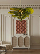 GobekUsa Amber Glass Ceiling Chandelier for Elegant Living Room Decor.