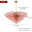 GobekUsa Amber Glass Ceiling Chandelier for Elegant Living Room Decor.