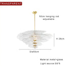 GobekUsa Amber Glass Ceiling Chandelier for Elegant Living Room Decor.