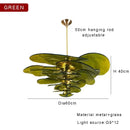 GobekUsa Amber Glass Ceiling Chandelier for Elegant Living Room Decor.