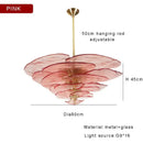 GobekUsa Amber Glass Ceiling Chandelier for Elegant Living Room Decor.