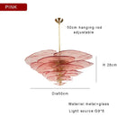 GobekUsa Amber Glass Ceiling Chandelier for Elegant Living Room Decor.