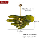 GobekUsa Amber Glass Ceiling Chandelier for Elegant Living Room Decor.
