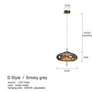 GobekUsa Amber Glass Chandelier: Luxury Lighting for Bedroom, Dining Room, Kitchen, Restaurant & Art Decor
