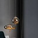 GobekUsa Amber Glass Chandelier: Luxury Lighting for Bedroom, Dining Room, Kitchen, Restaurant & Art Decor