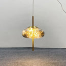 GobekUsa Amber Glass Chandelier: Luxury Pendant Lighting for Bedroom, Dining Room, Kitchen, Restaurant
