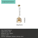 GobekUsa Amber Glass Chandelier Pendant Light for Living Room, Bedroom, Kitchen, and Bar