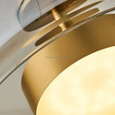 GobekUsa Amber Glass Chandelier Pendant Light for Living Room, Bedroom, Kitchen, and Bar