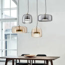 GobekUsa Amber Glass Chandelier Pendant Light for Living Room, Bedroom, Kitchen, and Bar