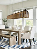 GobekUsa Amber Glass Chandelier Rectangle Pendant Lighting for Nordic Dining Room