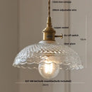 GobekUsa Amber Glass Cube LED Pendant Lights, Japanese Style for Kitchen, Bedroom, Coffee.