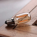 Vintage amber glass led filament bulb bedroom accent light by Decorbites