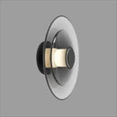 GobekUsa Amber Glass Disc Wall Lamp LED Modern Minimalist Sconce Lighting