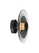 GobekUsa Amber Glass Disc Wall Lamp: Modern Minimalist LED Sconce Lighting Fixture