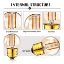 Vintage amber glass led bulb 5-pack for rv and bedroom living room by Decorbites
